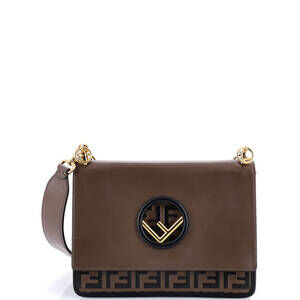 Fendi Kan I F Shoulder Bag Leather With #237423F17B
